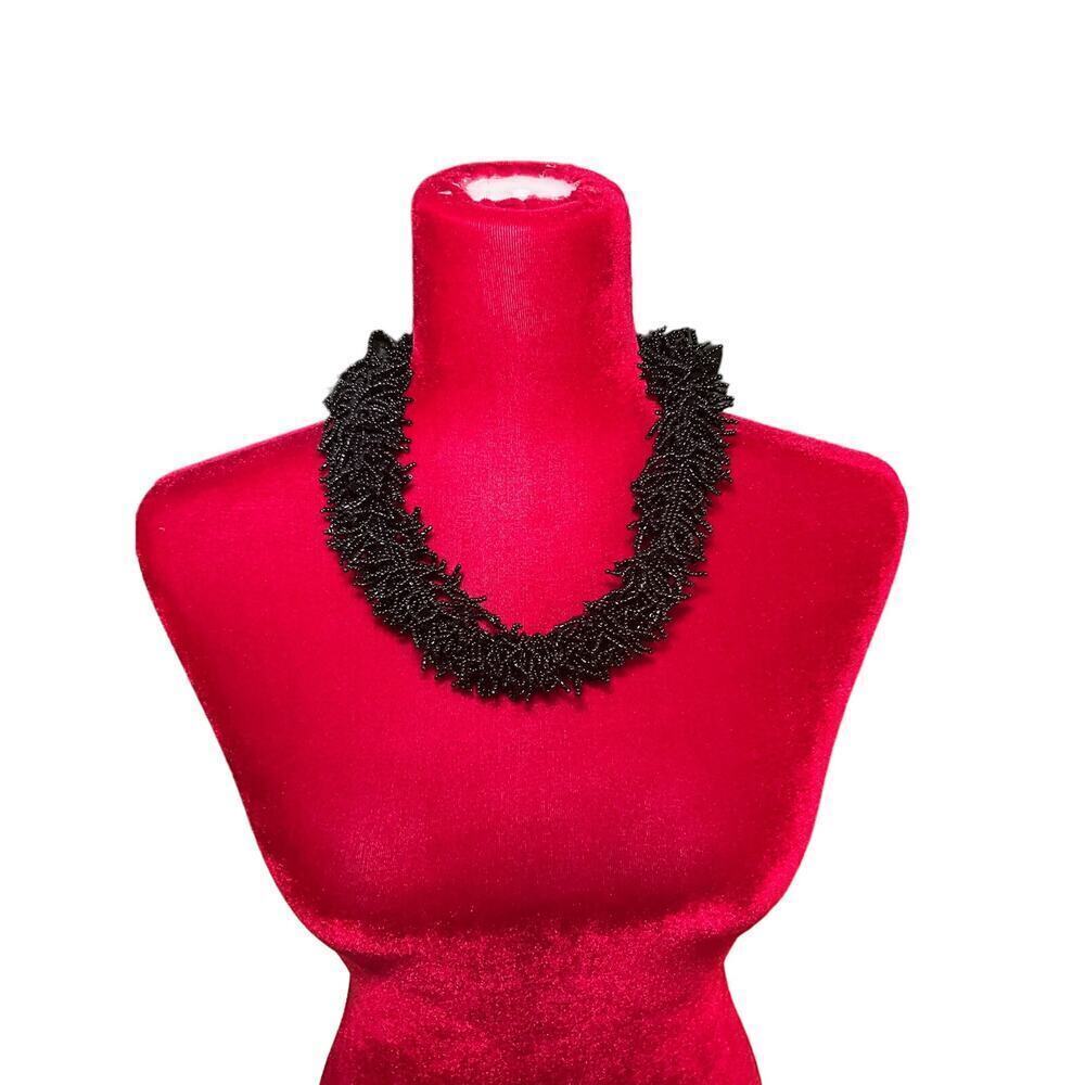J.Crew‎ Women's Black African Style Party Wedding Beaded Chunky Style Necklace